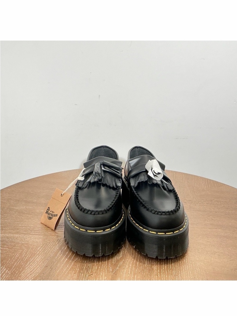 Dr. Martens Adrian Black Platform unisex Loafers NWT eu 38, men’s size 6 ladies7
